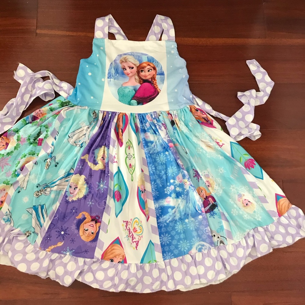 Frozen Elsa Anna twirl dress - Picture 3 of 8